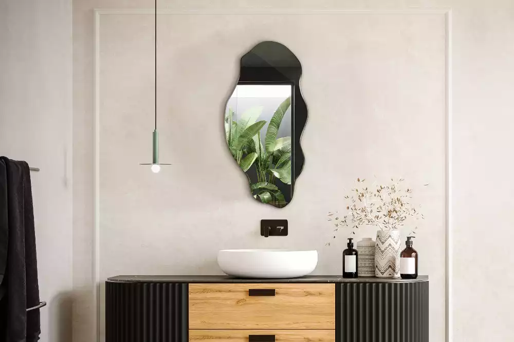 Espejo irregular pared decoración original