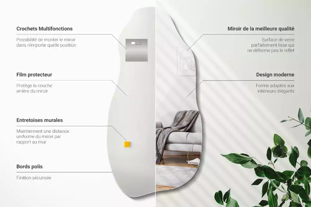 Espejo organico colgar manchas