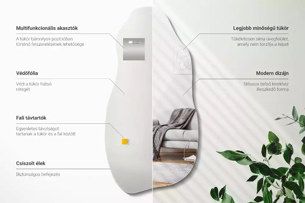 Espejo organico colgar manchas