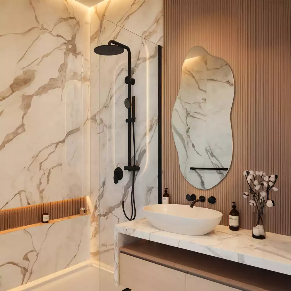 Espejo organico accesorio llamativo