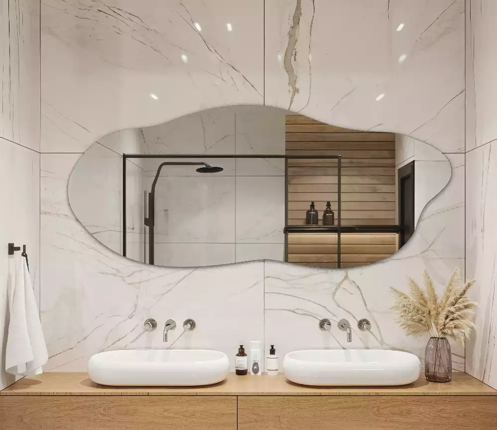 Espejo organico accesorio llamativo