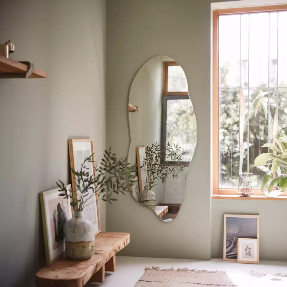 Espejo organico accesorio llamativo