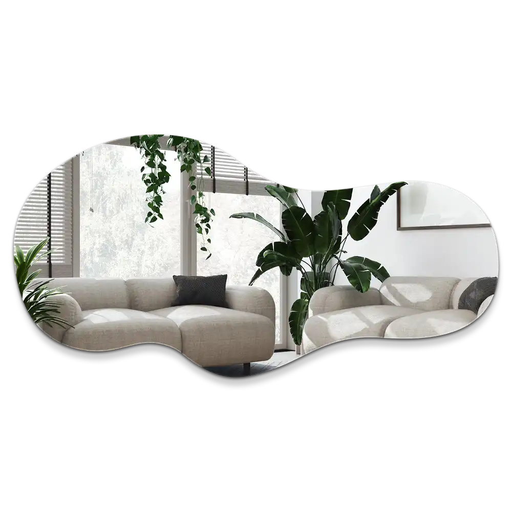 Espejo decorativo de diseño orgánico para colgar