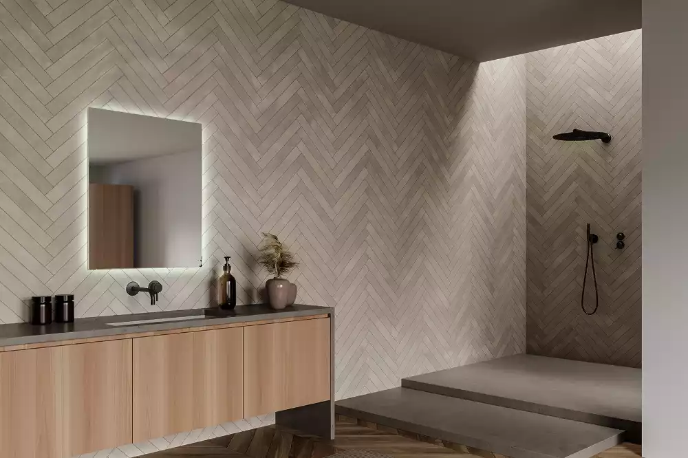 Espejo cuadrado LED moderno