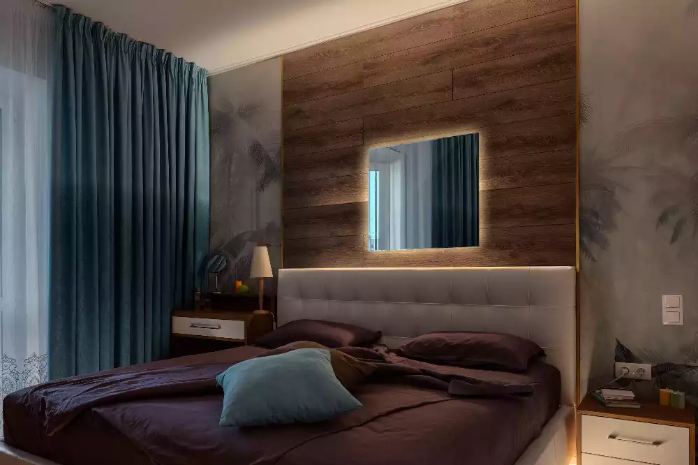 Espejo cuadrado LED moderno