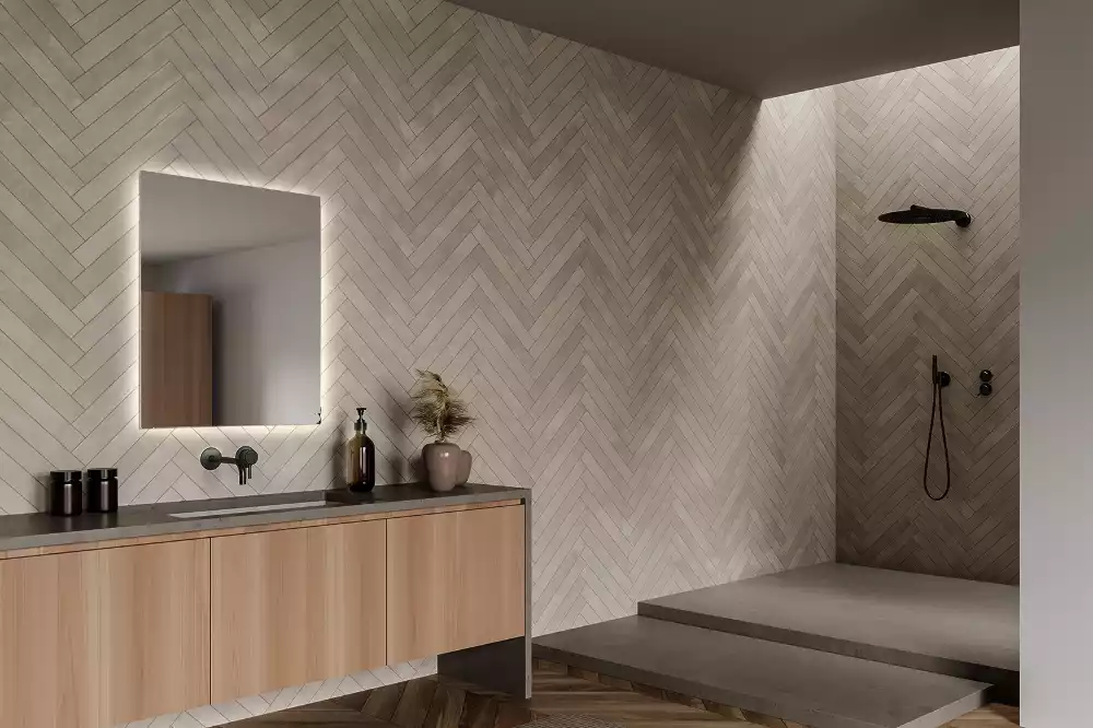 Espejo cuadrado LED moderno