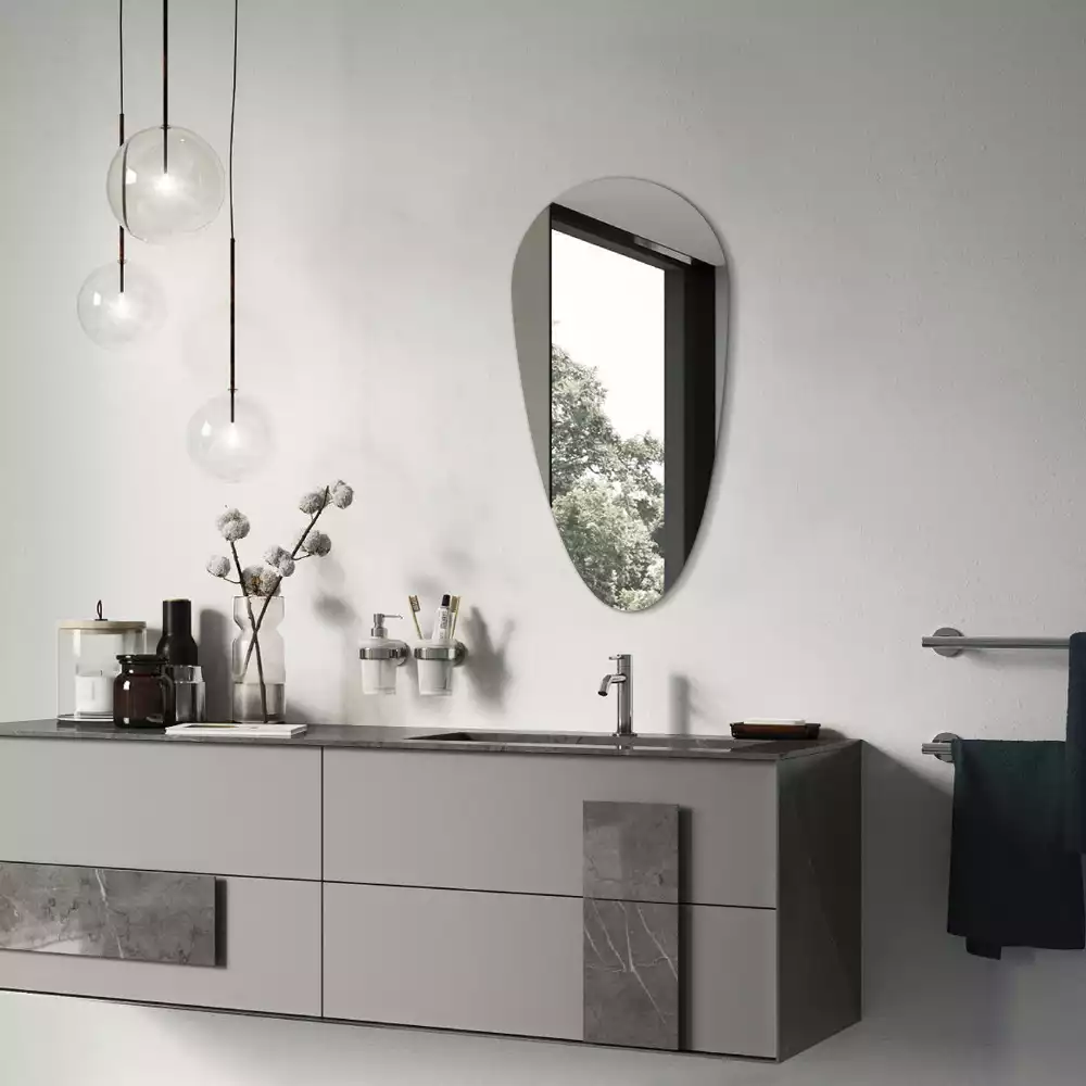 Espejo forma lagrima de pared