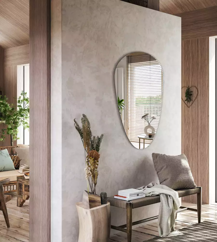 Espejo forma lagrima de pared