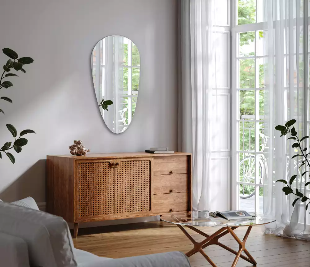 Espejo forma lagrima de pared