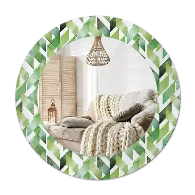 Espejo redondo con decoración Espiga