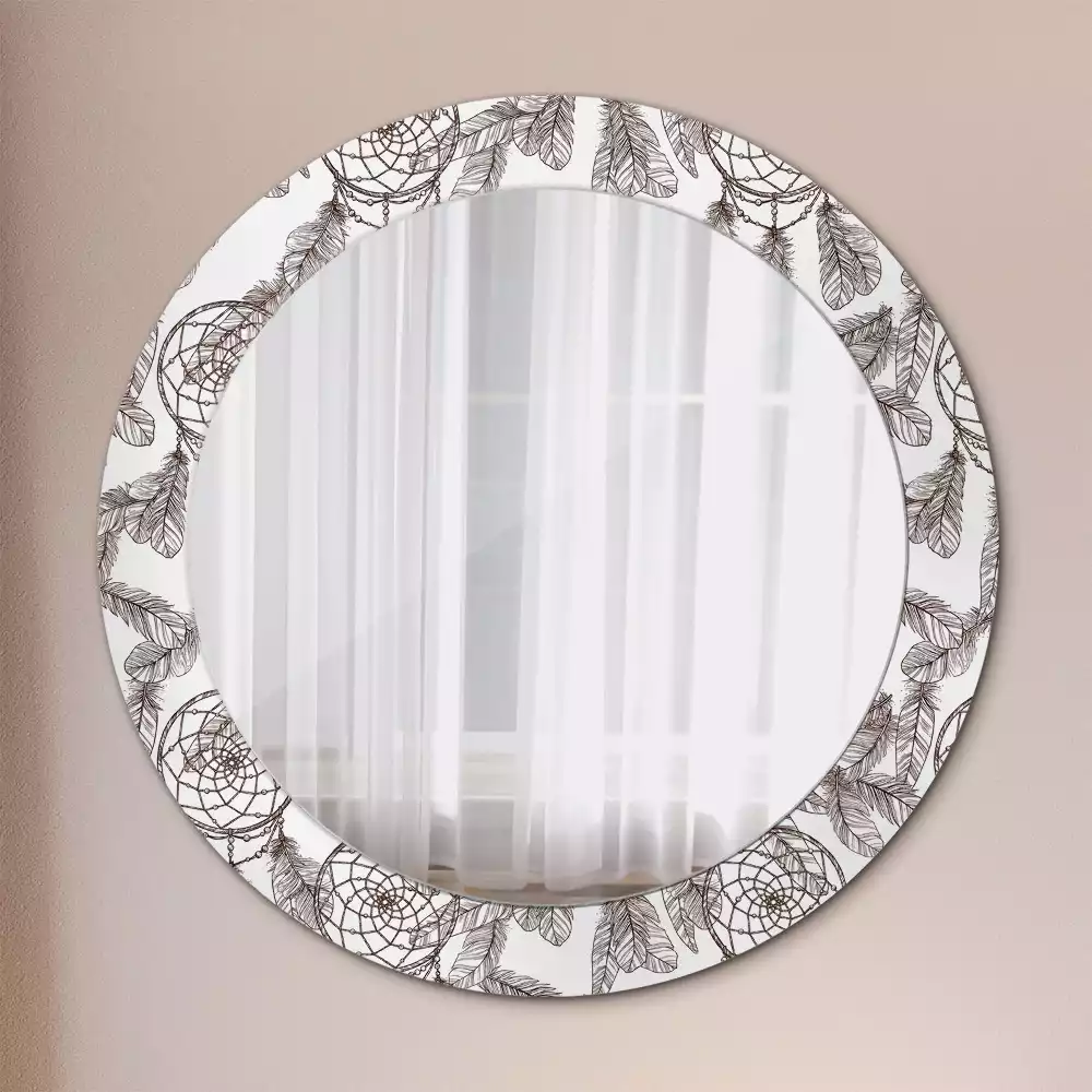 Espejo redondo estampado Atrapasueños