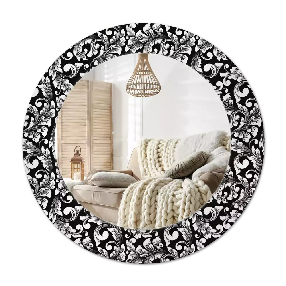 Espejo redondo con decoración Ornamento