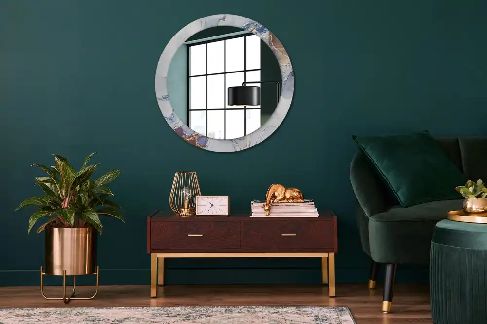 Espejo redondo impreso Arte abstracto