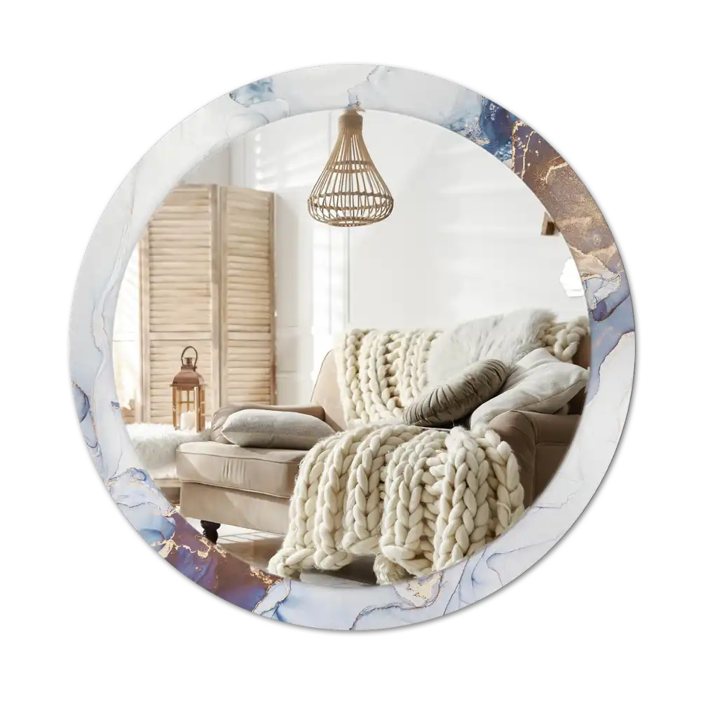 Espejo redondo impreso Arte abstracto