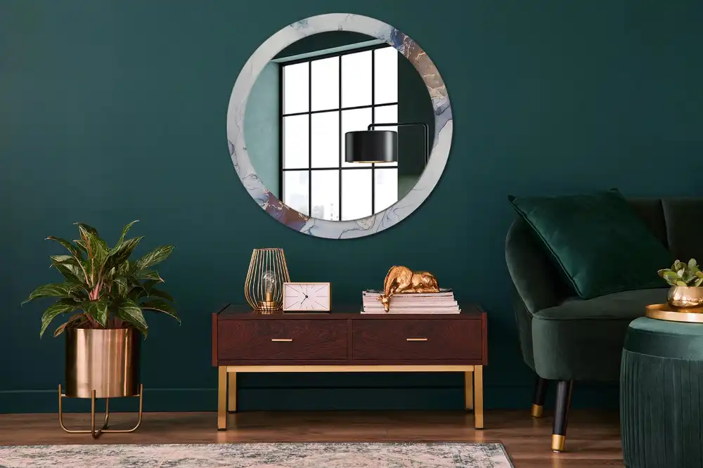 Espejo redondo impreso Arte abstracto