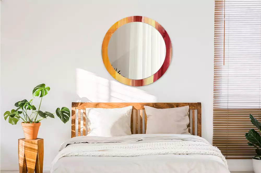 Espejo redondo impreso Pintura abstracta