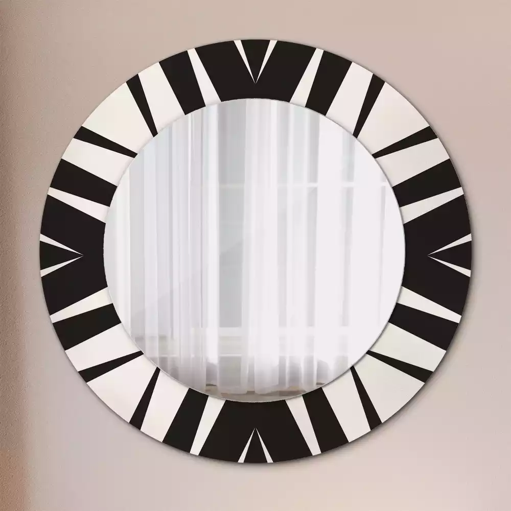 Espejo redondo impreso Geometría abstracta