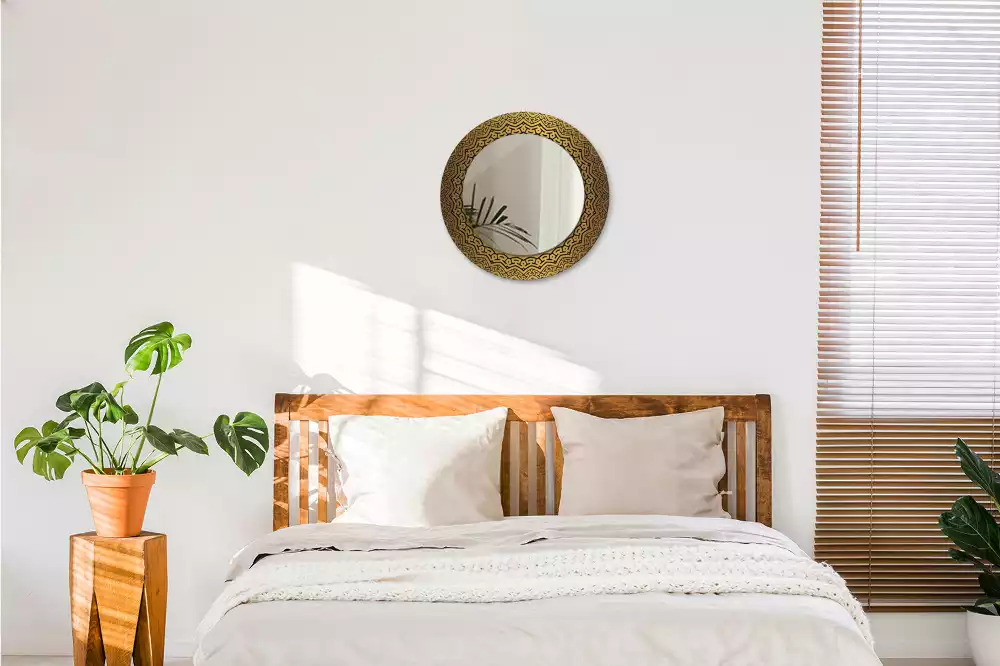 Espejo redondo impreso Adorno griego