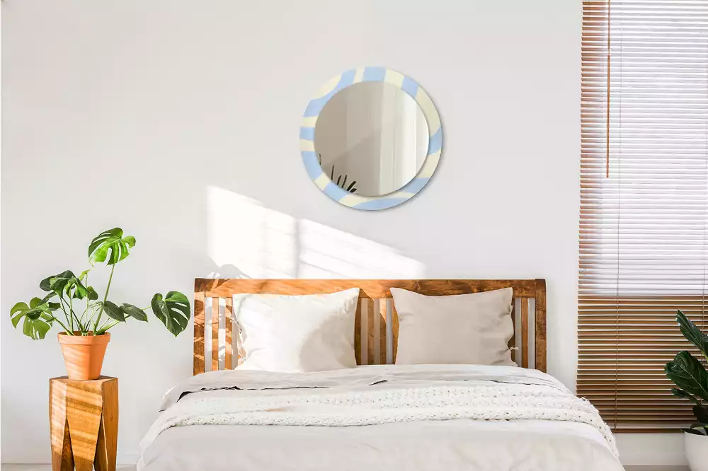 Espejo redondo impreso Forma abstracta