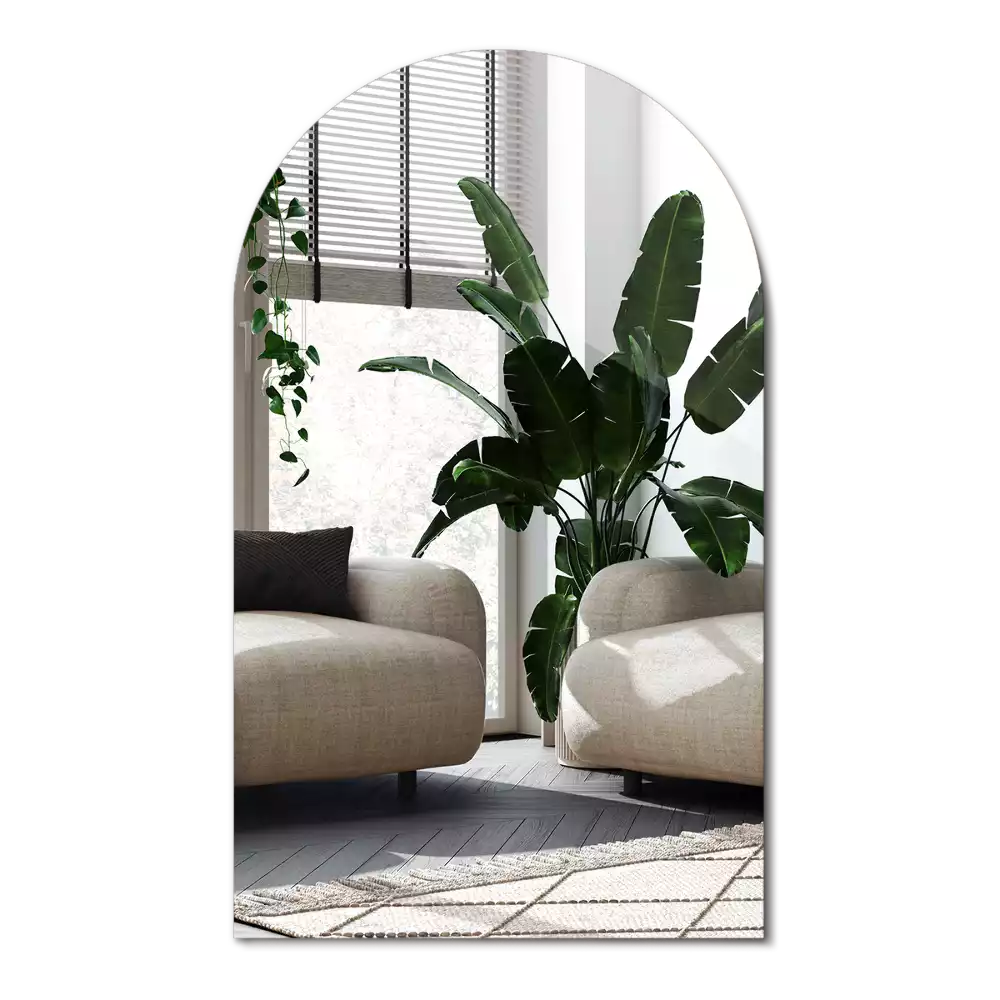 Espejo con arco decorativo de pared