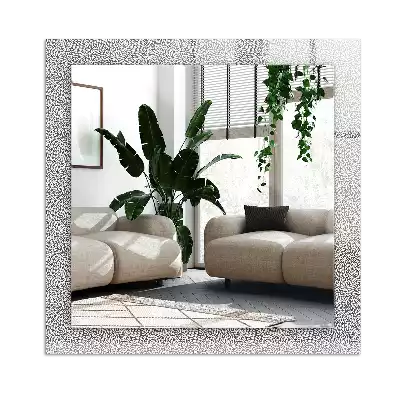 Espejo rectangular estampado patrón 3D