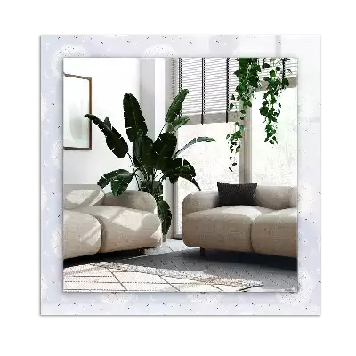Espejo rectangular impreso flores de diente de león