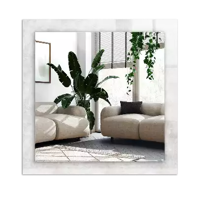 Espejo rectangular estampado Patrón de textura gris