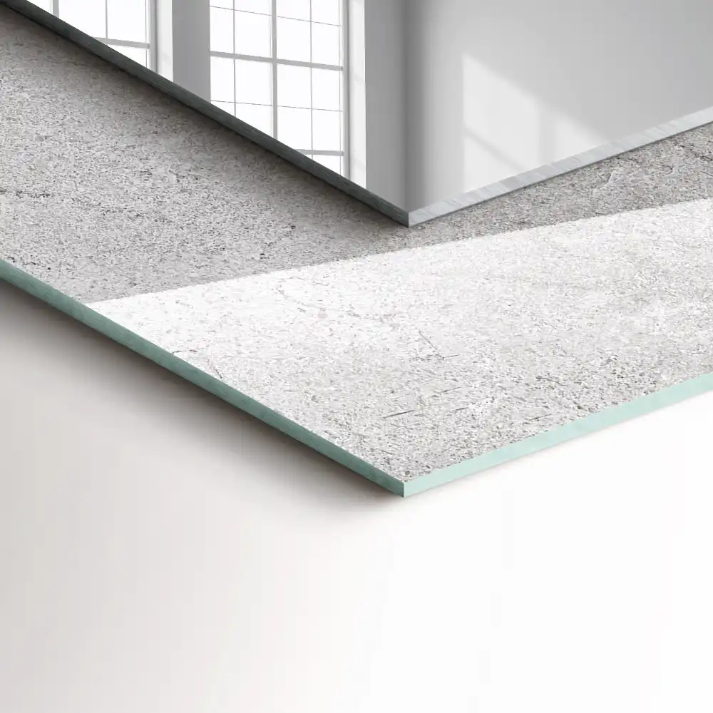 Espejo rectangular estampado Superficie de hormigón agrietada