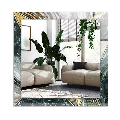 Espejo rectangular estampado Patrones geométricos abstractos