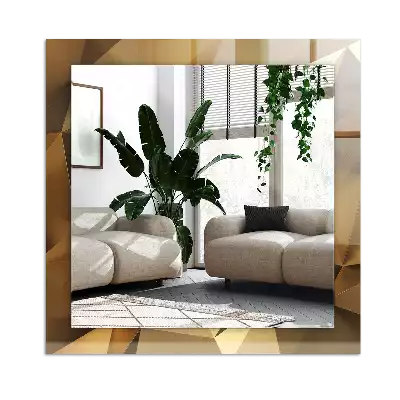 Espejo rectangular impreso formas geométricas