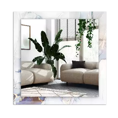 Espejo rectangular impreso Arte abstracto de mármol