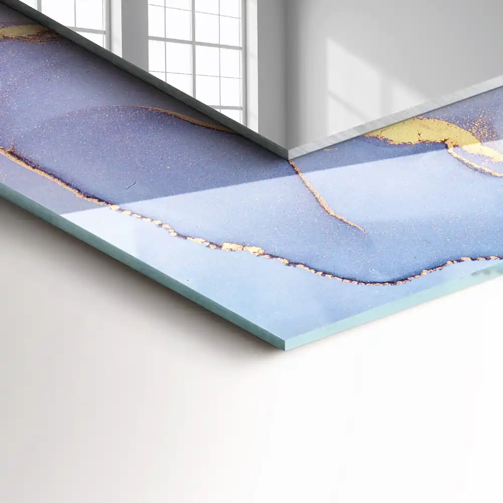 Espejo rectangular estampado Acuarela abstracta