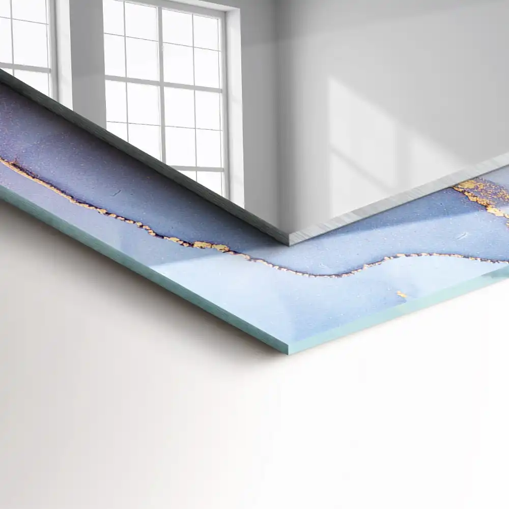 Espejo rectangular estampado Acuarela abstracta