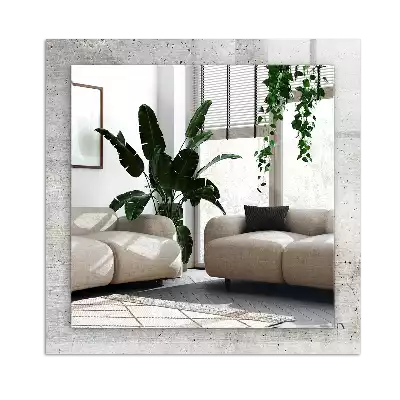 Espejo rectangular estampado Muro de hormigón agrietado