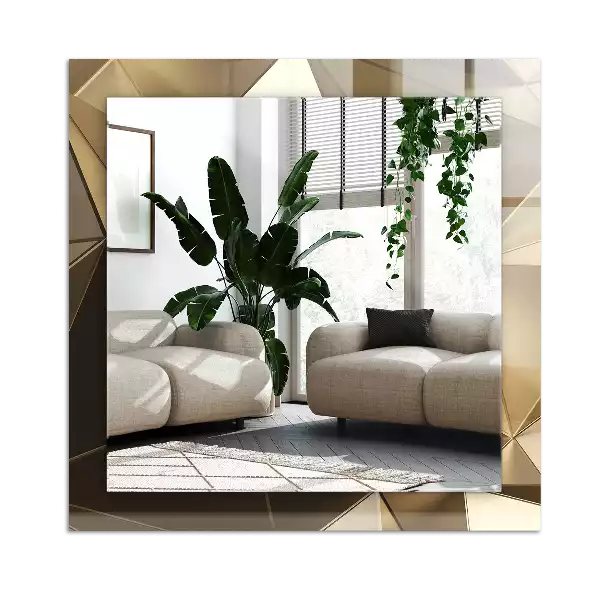 Espejo rectangular estampado formas geométricas