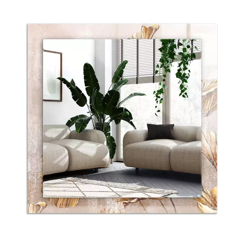 Espejo rectangular estampado Flores vintage