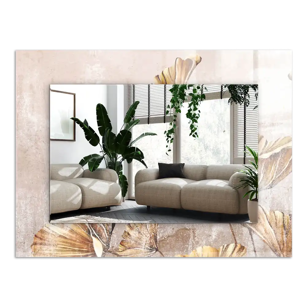 Espejo rectangular estampado Flores vintage