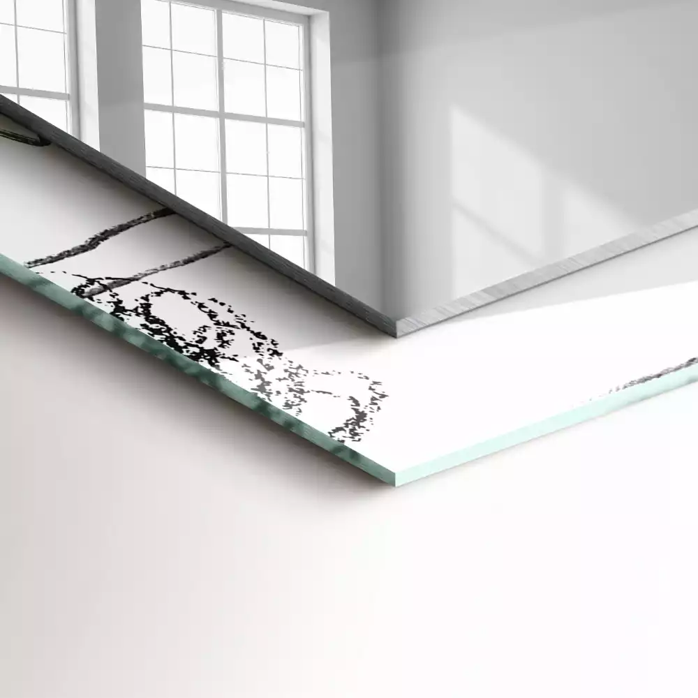 Espejo rectangular estampado Patrones modernos abstractos