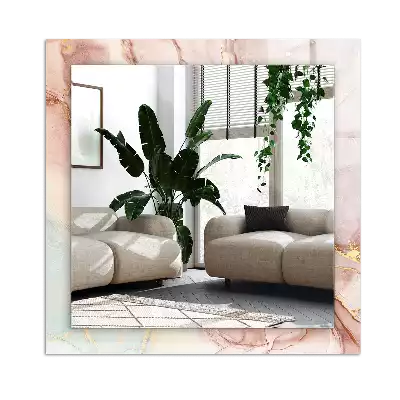 Espejo rectangular impreso Arte abstracto de acuarela