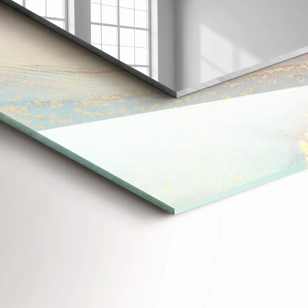 Espejo rectangular impreso Arte abstracto de acuarela