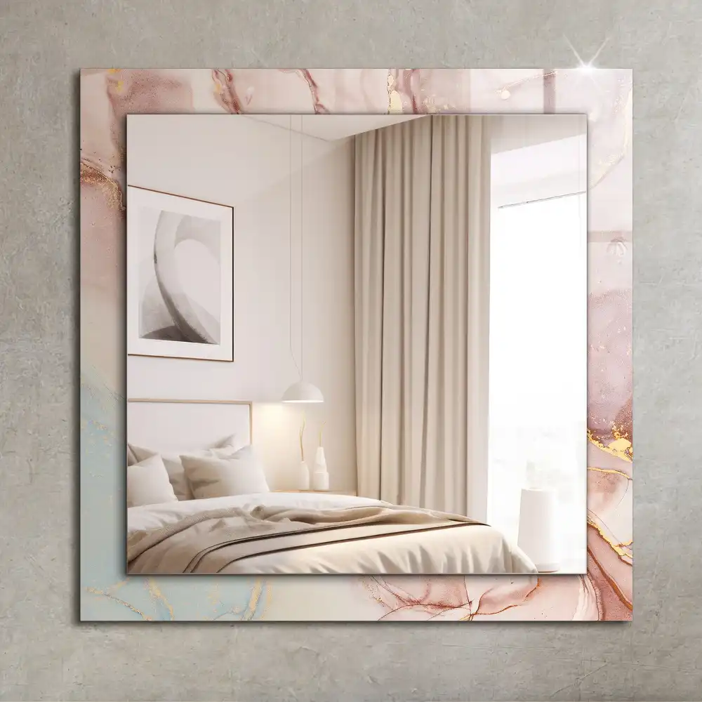 Espejo rectangular impreso Arte abstracto de acuarela