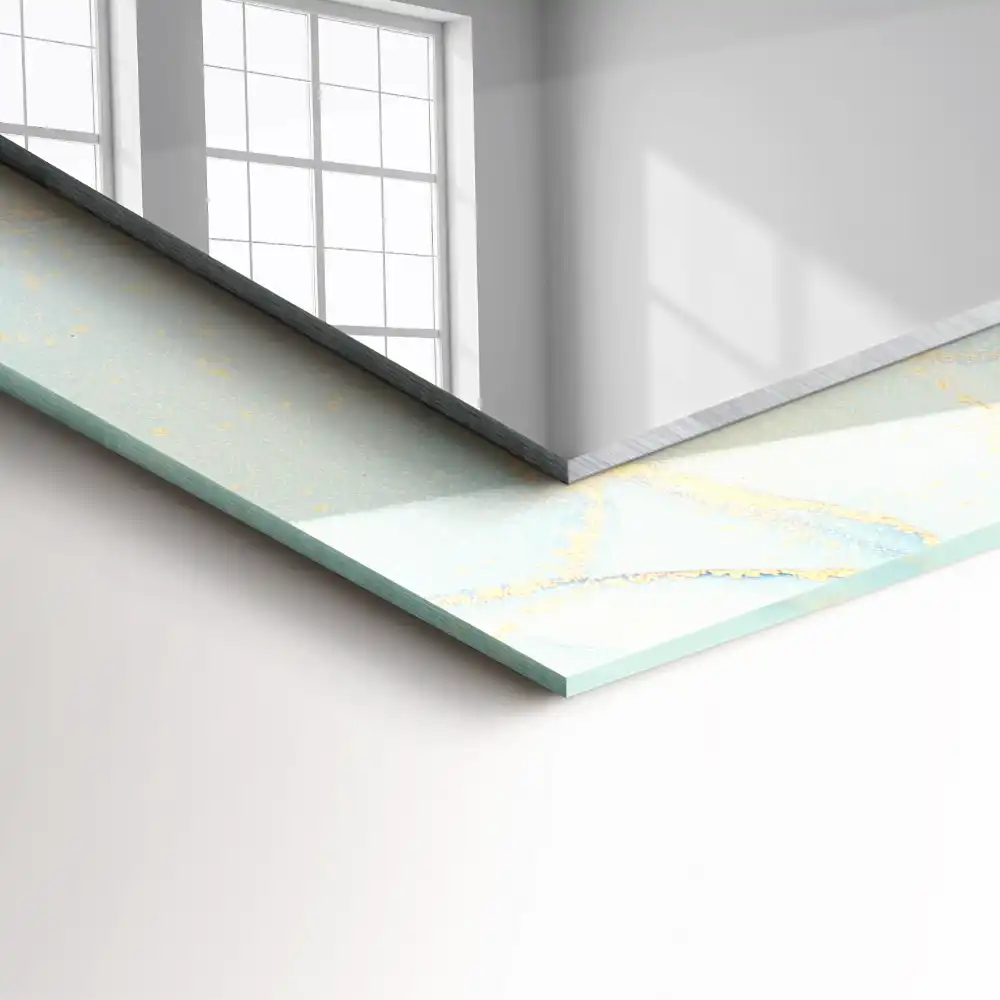 Espejo rectangular impreso Arte abstracto de acuarela