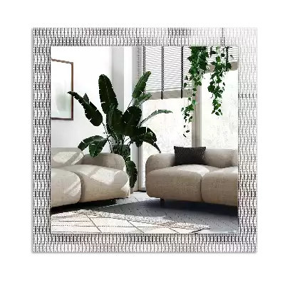 Espejo rectangular estampado Patrón de tejido textil