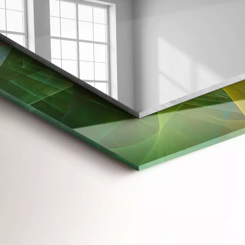 Espejo rectangular impreso Espiral abstracta colorida