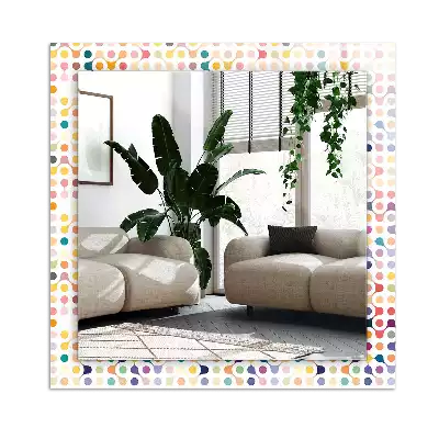 Espejo rectangular impreso Patrón geométrico colorido