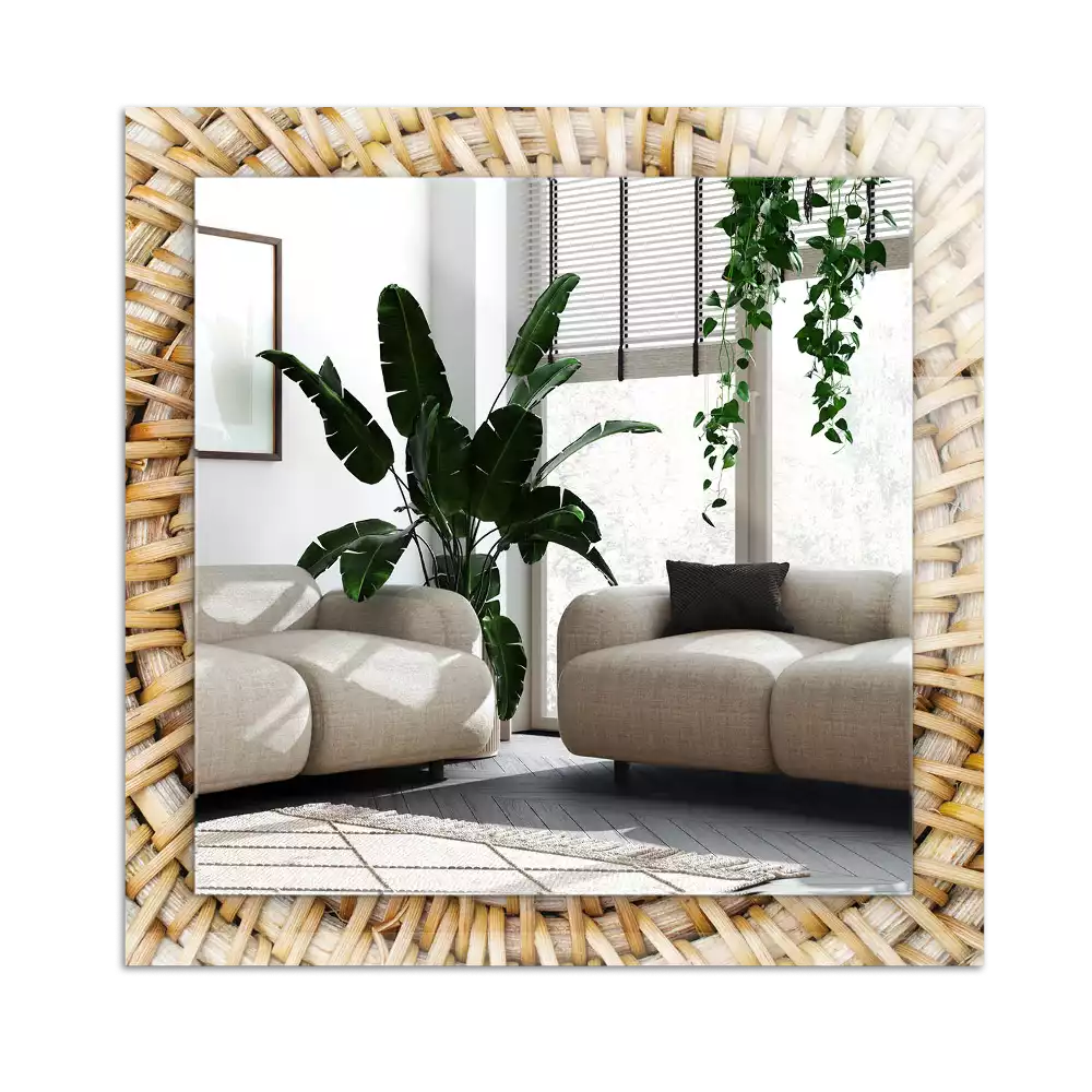 Espejo rectangular estampado Zarzo