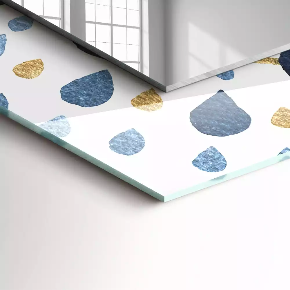 Espejo rectangular impreso Patrón de mandala abstracto