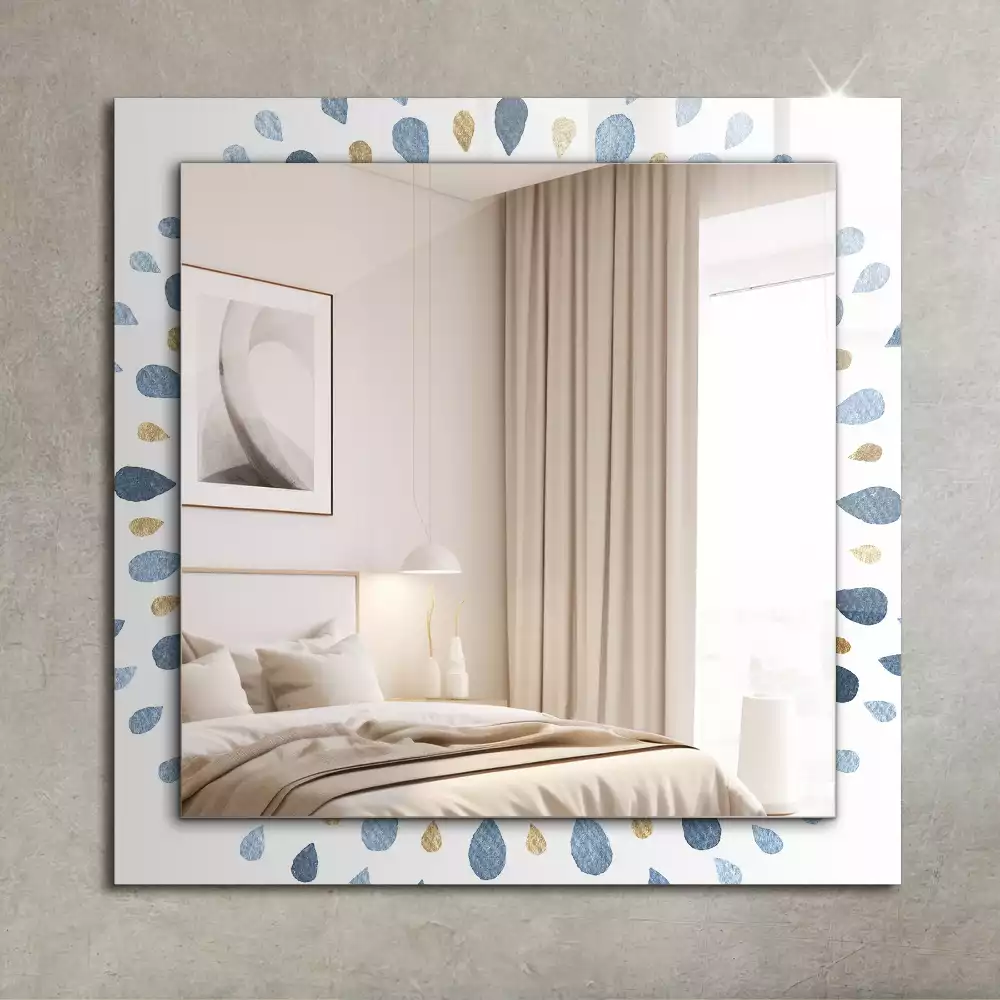 Espejo rectangular impreso Patrón de mandala abstracto