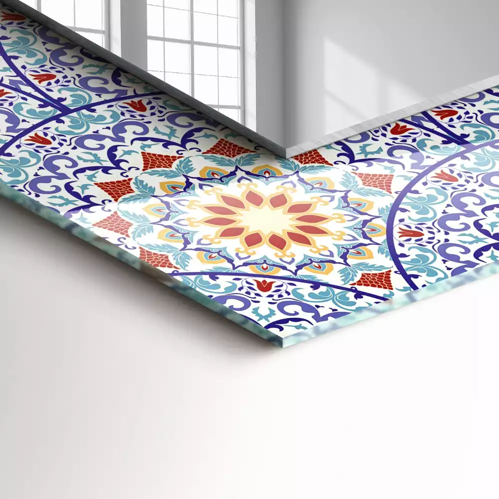 Espejo rectangular estampado Mandalas