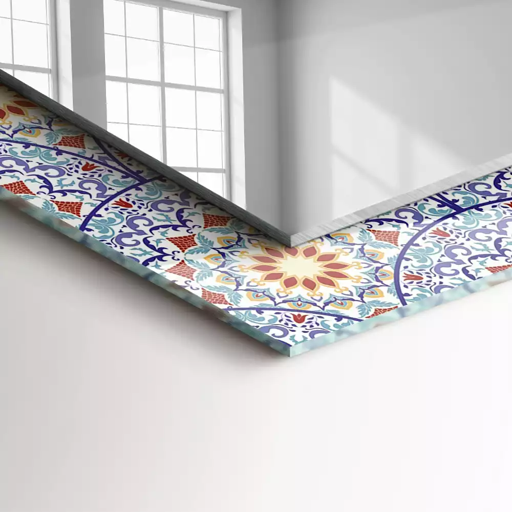 Espejo rectangular estampado Mandalas